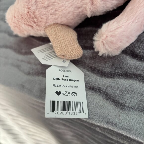 RARE Jellycat Little Rose Dragon BNWT - Picture 5 of 5